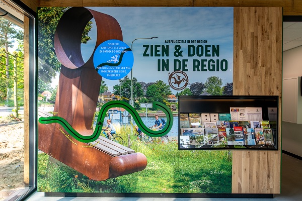 Die Inspirationswand im VVV Inspirationpunkt der Lommerbergen