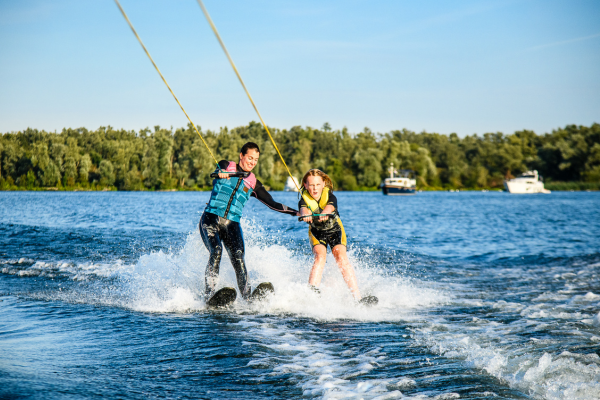Water sport Mother and Daughter